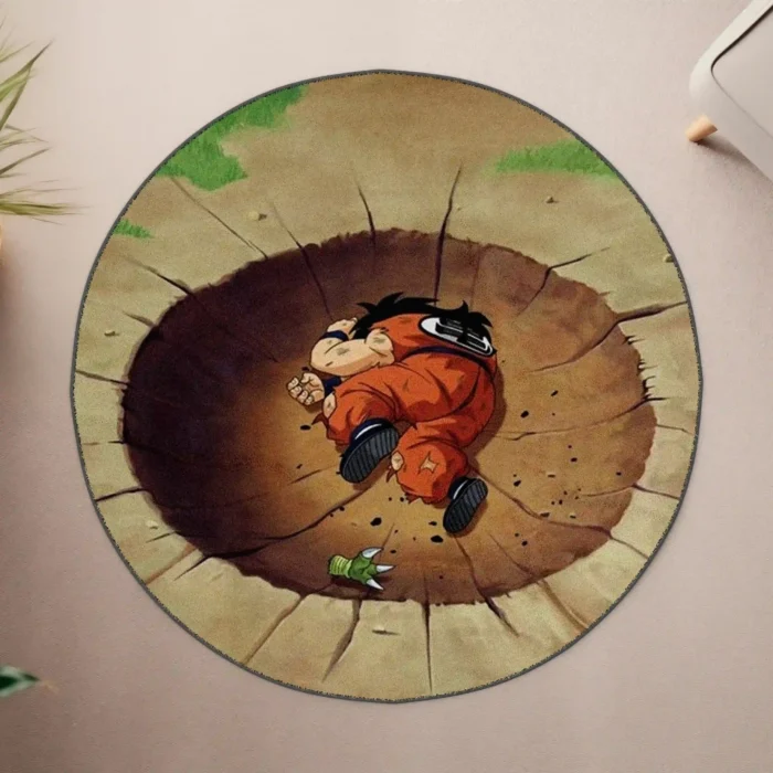 Yamcha Round Rug – Fun Carpet for Boys Room or Gift Display - Image 4
