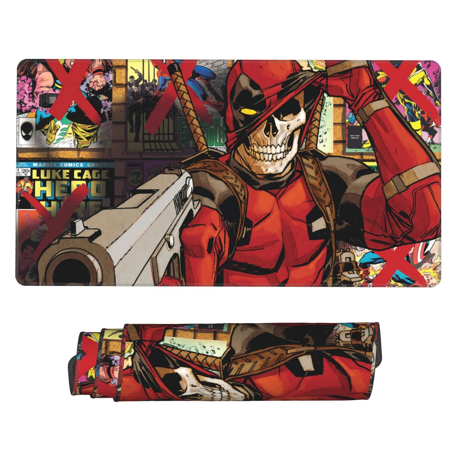 deadpool-mouse-pad-1 This Deadpool mouse pad is a cool anti-hero-themed desk mat, perfect for gaming rooms, otaku setups, or collector displays. A fun gift for Marvel fans.