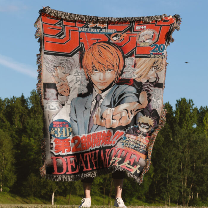 Death Anime Woven Tapestry Throw Blanket – Stylish Wall Art, Room & Home Decor, Perfect Gift - Image 4