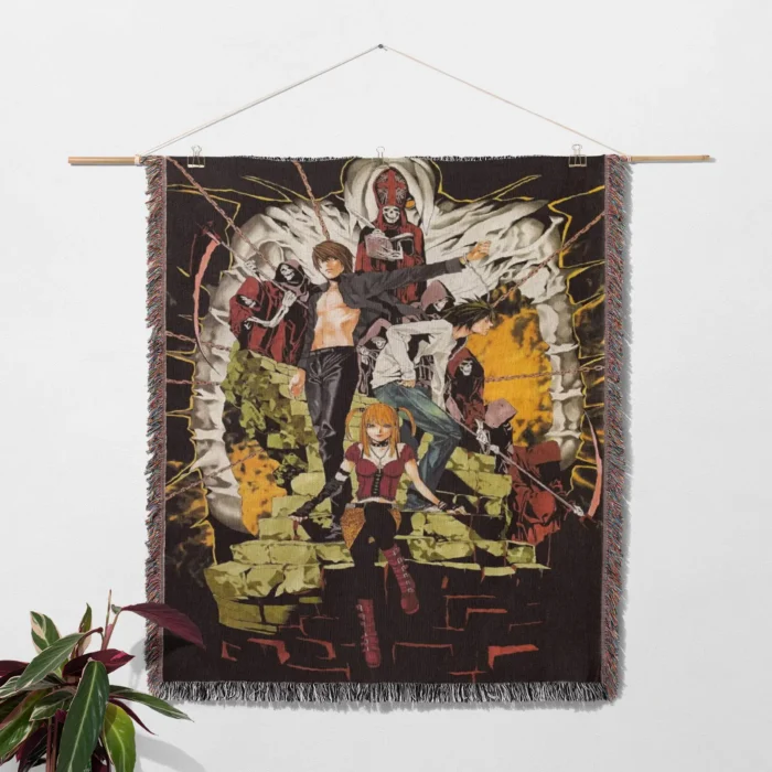 Death Woven Tapestry Throw Blanket – Cozy Throw, Room & Home Decor, Striking Accent - Image 2