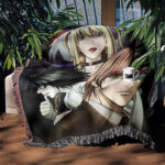 Death Anime Woven Tapestry Throw Blanket – Unique Wall Hanging, Room & Home Decor, Collectible Gift - Image 3