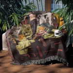 Death Woven Tapestry Throw Blanket – Cozy Throw, Room & Home Decor, Striking Accent - Image 3