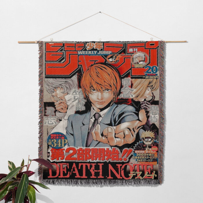 Death Anime Woven Tapestry Throw Blanket – Stylish Wall Art, Room & Home Decor, Perfect Gift - Image 2