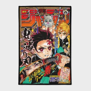 This *Demon Slayer* Jump cover rug is perfect for boys' rooms or as a gift for fans. It adds a unique touch to your room while showcasing the series’ stunning art.