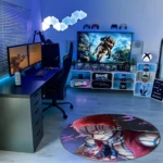 Akaza Round Rug – Stylish Rug for Gaming Setup or Collector Decor - Image 3