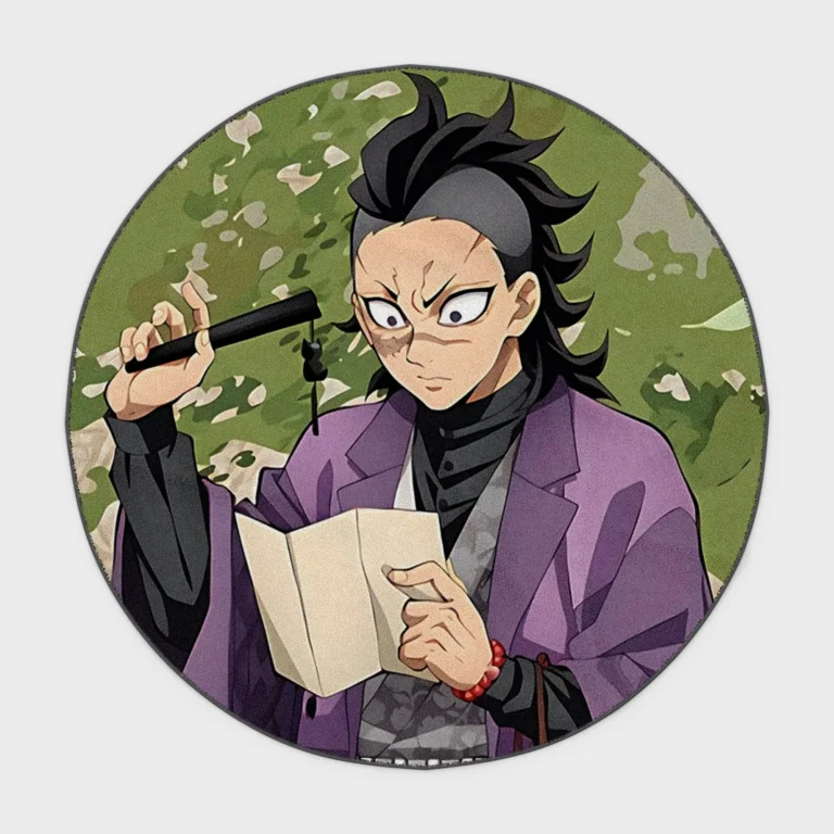 Step into the world of *Demon Slayer* with this Genya round rug. Perfect for your bedroom or game room setup, it adds a unique and gritty touch to your space.