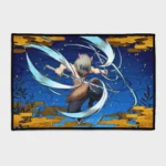 For fans of *Demon Slayer*, this Inosuke rug brings a fun and wild touch to your bedroom or themed room. It’s perfect for showcasing the boar’s headstrong spirit.