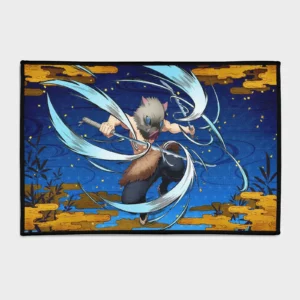 For fans of *Demon Slayer*, this Inosuke rug brings a fun and wild touch to your bedroom or themed room. It’s perfect for showcasing the boar’s headstrong spirit.