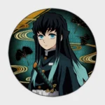 For fans of *Demon Slayer*, this Muichiro Tokito round rug brings a unique and mystical touch to your otaku room or as a collector’s gift. It adds a serene and tranquil vibe to your space.