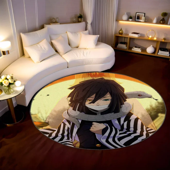 Obanai Round Rug – Stylish Floor Mat for Fan Room or Gift Display - Image 2