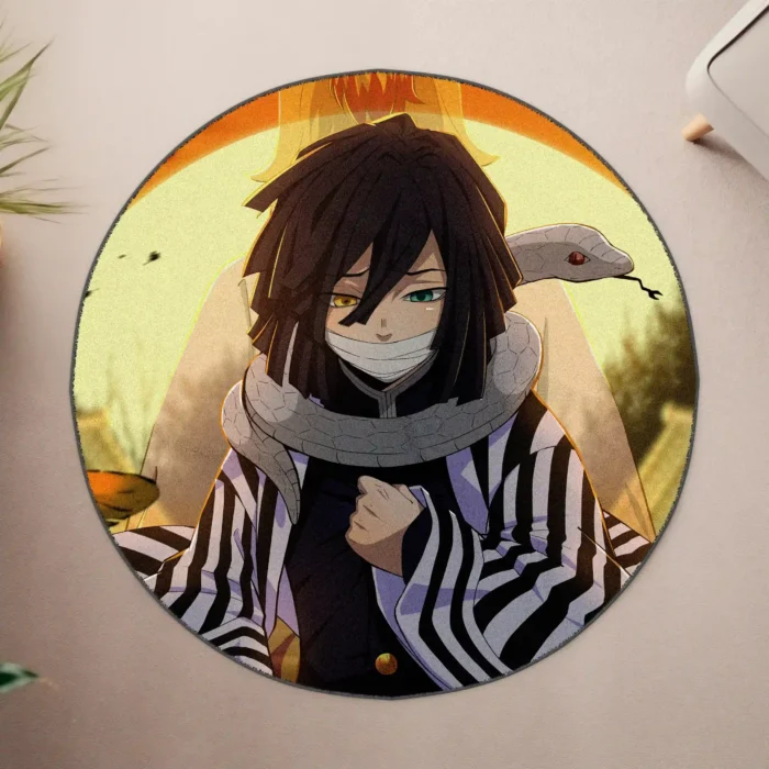 Obanai Round Rug – Stylish Floor Mat for Fan Room or Gift Display - Image 4