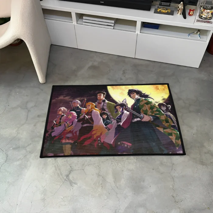 Demon Slayer Rug – Epic Carpet for Gaming Room or Bedroom Setup - Image 3