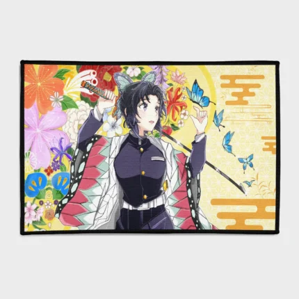 This Shinobu rug brings a stylish and elegant touch to your girls' room or as a fan gift. It’s perfect for showcasing the beloved character in any fan’s space.