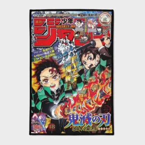 Bring Tanjiro’s resolve into your space with this unique Jump cover rug. Perfect for your game room or cozy bedroom, it adds an inspiring touch to your decor.