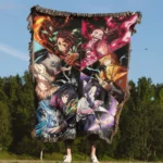 Demon Woven Tapestry Throw Blanket – Cozy Wall Art, Room & Home Decor, Stylish Accent - Image 4