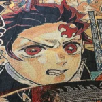Demon Manga Cover Anime Woven Tapestry Throw Blanket – Stylish Wall Rug, Room & Home Decor, Collectible Gift - Image 7