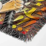 Demon Manga Cover Woven Tapestry Throw Blanket – Wall Rug, Room & Home Decor, Perfect Gift for Fans - Image 6