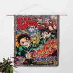 Demon Tanjiro Woven Tapestry Throw Blanket – Iconic Wall Hanging, Room & Home Decor, Collectible Gift - Image 2