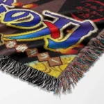 Demon Tanjiro Woven Tapestry Throw Blanket – Iconic Wall Hanging, Room & Home Decor, Collectible Gift - Image 6