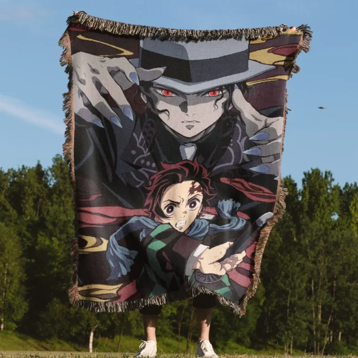 Demon Woven Tapestry Throw Blanket – Unique Room Decor, Home & Wall Rug, Collectible Gift - Image 4