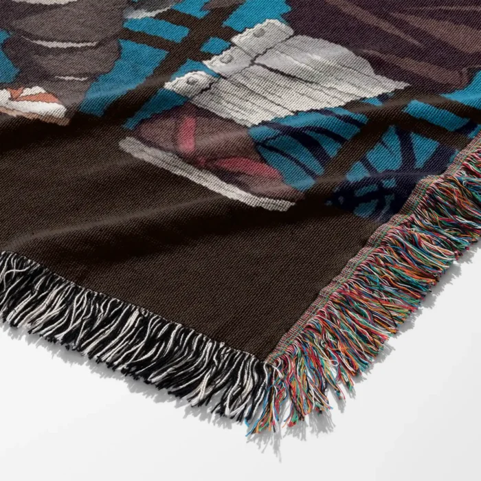 Demon Woven Tapestry Throw Blanket – Cozy Throw, Room & Home Decor, Stylish Interior Accent - Image 6