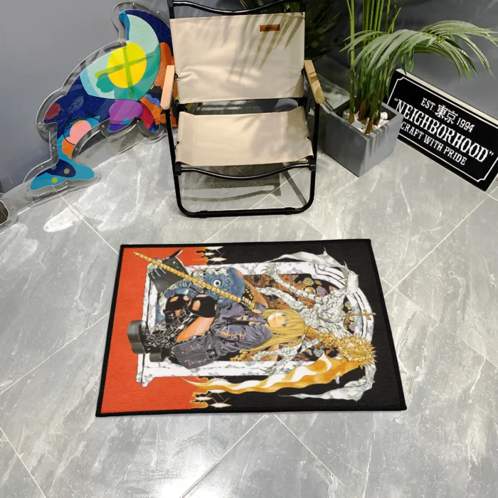 Misa and Shinigami Rug – Cool Death Note Carpet for Bedroom or Gaming Room Decor - Image 3