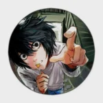 For fans of *Death Note*, this L Lawliet round rug adds a unique and quirky touch to your bedroom or fan room display. It’s perfect for those who appreciate the iconic detective’s style.