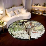 Light Yagami Round Rug – Stylish Rug for Bedroom or Great Gift Idea - Image 2