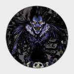 For fans of *Death Note*, this Ryuk round rug adds a cool and eerie vibe to any game room or otaku bedroom. Its haunting design brings the iconic character to life in your space.