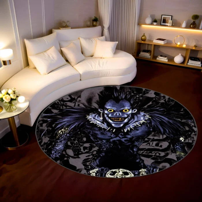 Ryuk Round Rug – Cool Carpet for Game Room or Otaku Bedroom Decor - Image 2