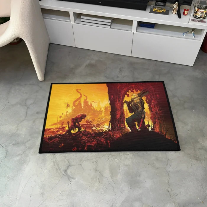 Doom Rug – Epic Game Carpet for Gaming Room or Action Fan Decor - Image 3