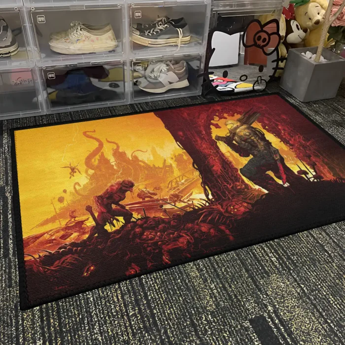 Doom Rug – Epic Game Carpet for Gaming Room or Action Fan Decor - Image 4