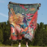 DB Anime Woven Tapestry Throw Blanket – Stylish Wall Rug, Bright Home Decor, Perfect Gift - Image 4