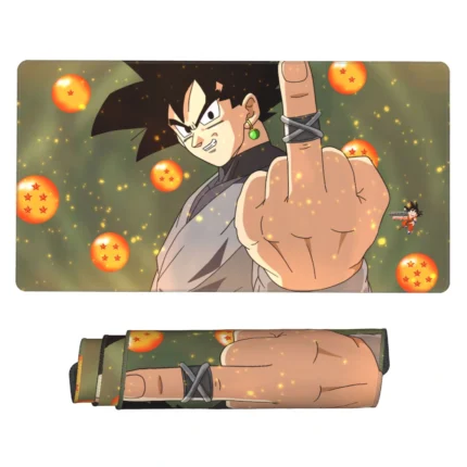 This Goku Black mouse pad is a unique Dragon Ball desk mat, perfect for otaku bedrooms, anime collections, or gaming setups. A great gift for DB fans.