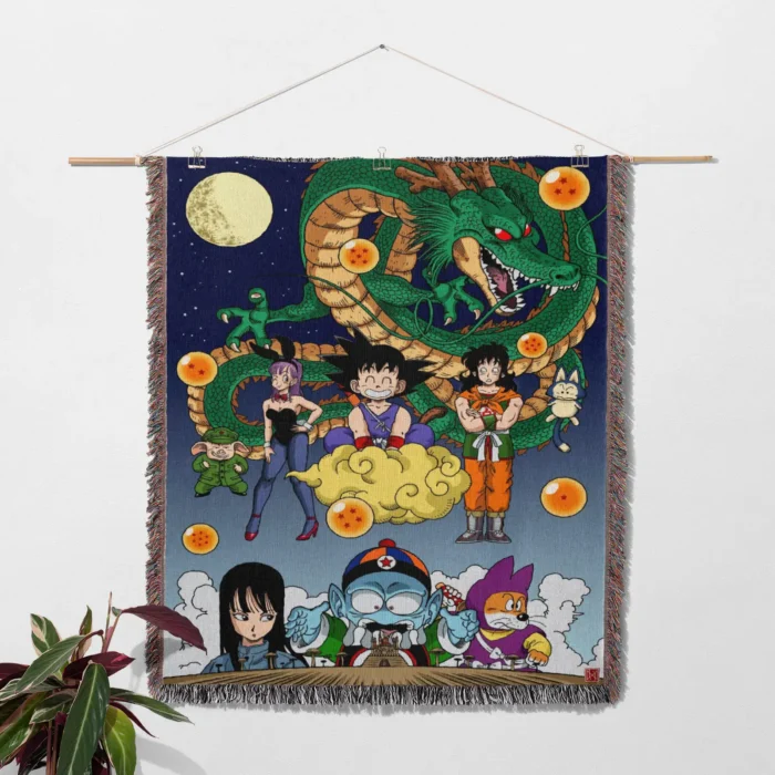 DB Woven Tapestry Throw Blanket – Cozy Wall Art, Room & Home Decor, Anime-Inspired Accent - Image 2
