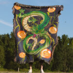 DB Shenron Anime Woven Tapestry Throw Blanket – Mystical Wall Art, Room & Home Decor, Perfect Gift - Image 4