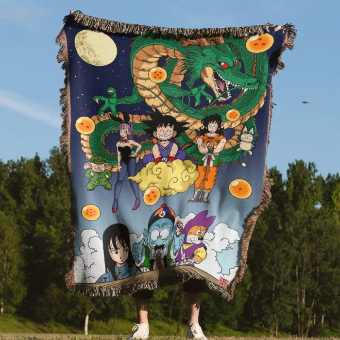 DB Woven Tapestry Throw Blanket – Cozy Wall Art, Room & Home Decor, Anime-Inspired Accent - Image 4