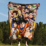 DBZ Anime Woven Tapestry Throw Blanket – Fun Wall Art, Unique Room Decor, Collectible Merch - Image 4
