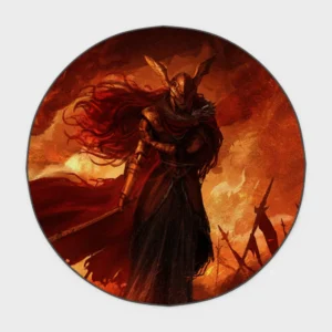 For fans of epic boss battles, this Malenia round rug is perfect. It’s a bold, cool addition to any otaku room or as a fan gift, bringing a powerful character into your space.