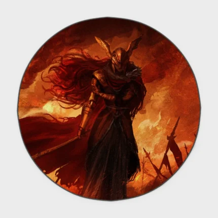 For fans of epic boss battles, this Malenia round rug is perfect. It’s a bold, cool addition to any otaku room or as a fan gift, bringing a powerful character into your space.