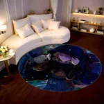 Melina Round Rug – Elegant Character Rug for Bedroom or Game Room - Image 2