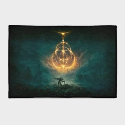 Bring the world of *Elden Ring* into your space with this stylish fantasy rug. Perfect for otaku rooms or as fan merch, it adds a captivating touch of fantasy to any room.