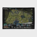 For fans of *Escape from Tarkov*, this Woods map rug is the perfect addition to your tactical setup. It adds a cool and immersive vibe to your PMC-themed room or decor.