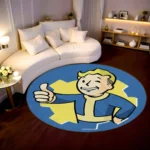 Vault Boy Round Rug – Fun Game Rug for Gaming Room or Vault Setup - Image 2