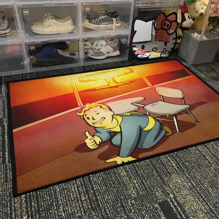 FO Rug – Classic RPG Carpet for Boys Room or Apocalyptic Decor - Image 4
