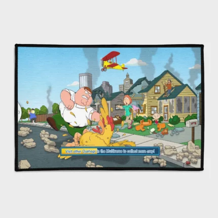 Bring the fun and quirky world of *Family Guy* into your space with this FG area rug. Perfect for bedrooms or TV rooms, it adds a stylish and playful vibe to any space.