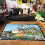 FG Area Rug – Stylish Rug for Bedroom or Fun TV Room Decor - Image 2