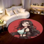 Tifa Round Rug – Stylish Decor Rug for Otaku Room or Gaming Setup - Image 2