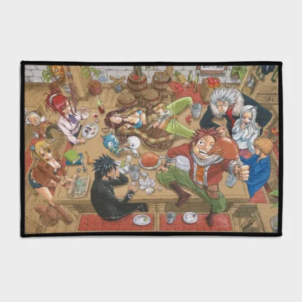 Bring the fantasy world into your game room with this Guild Feast rug. Unique and vibrant, it's perfect for fans of anime and makes a great gift for collectors.