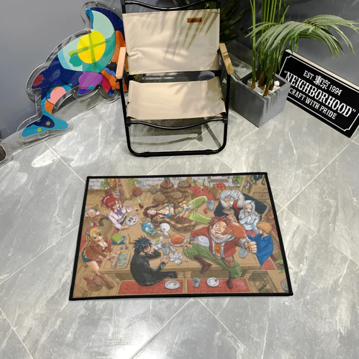 Guild Feast Rug – Unique Fantasy Anime Rug for Game Room or Fan Gift - Image 3